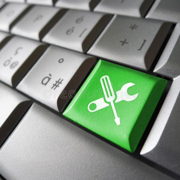 tools-icon-concept-computer-repair-service-work-icons-symbol-green-laptop-computer-key-website-online-50566498